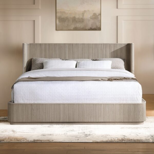 Leanna Bed in Light Oak Finish By ACME 8