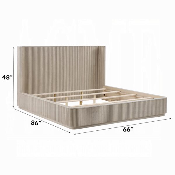 Leanna Bed in Light Oak Finish By ACME 11