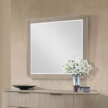 Leanna Mirror in Light Oak Finish BD05434 By ACME