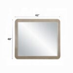 Leanna Mirror in Light Oak Finish BD05434 By ACME 12
