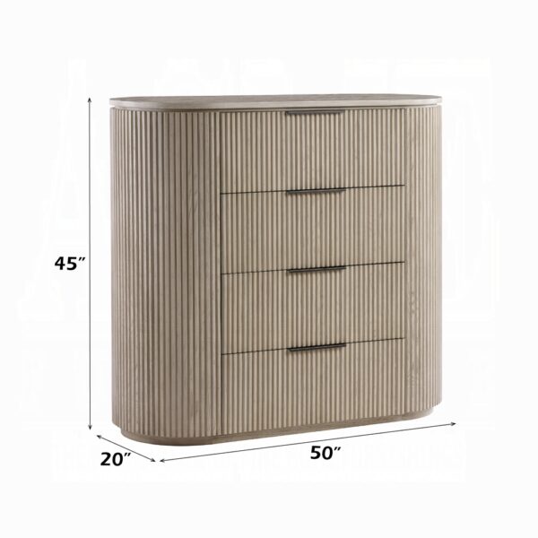 Leanna Chest of 4 Drawers in Light Oak Finish BD05436 By ACME 9