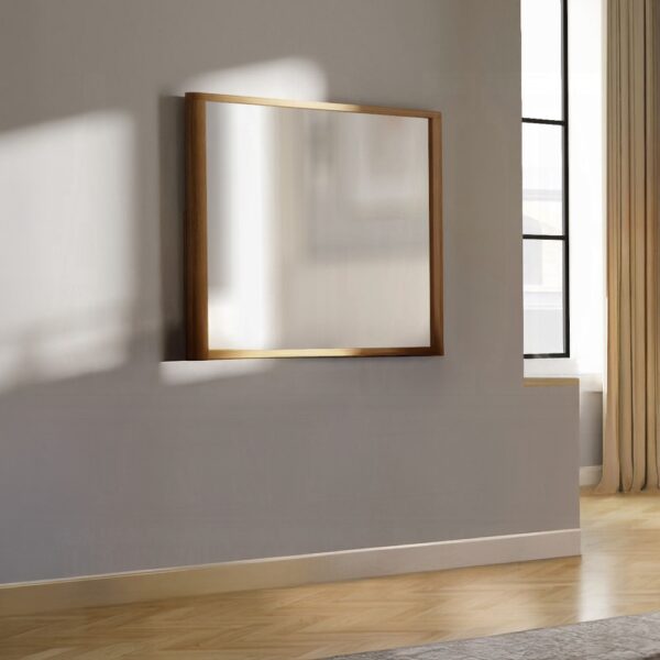 Zoey Mirror in Oak Finish BD04854 By ACME 7