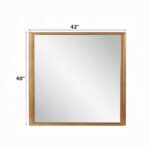 Zoey Mirror in Oak Finish BD04854 By ACME 12