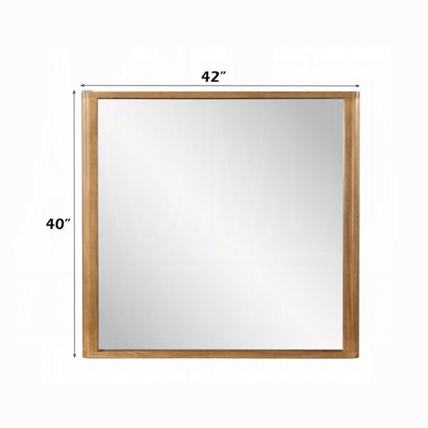 Zoey Mirror in Oak Finish BD04854 By ACME 8