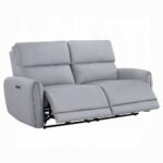 Jeromie Power Motion Sofa with USB Port in Gray Leather LV03335 By ACME 18