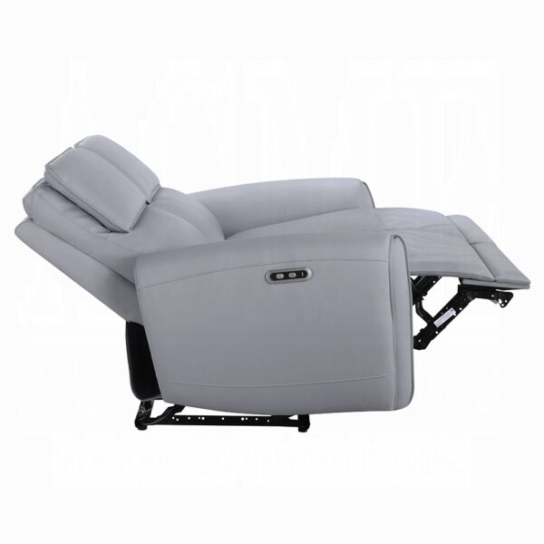 Jeromie Power Motion Sofa with USB Port in Gray Leather LV03335 By ACME 12