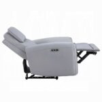 Jeromie Power Motion Recliner with USB Port in Gray Leather LV03337 By ACME 16