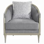 Fernando Chair with Pillow in Champagne Finish LV04822 By ACME 16