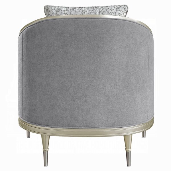 Fernando Chair with Pillow in Champagne Finish LV04822 By ACME 11