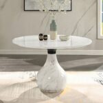 Koen Round Dining Table with Marble Top DN04055 By ACME 11