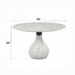 Koen Round Dining Table with Marble Top DN04055 By ACME 13