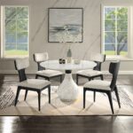 Koen Round Dining Table with Marble Top DN04055 By ACME 14