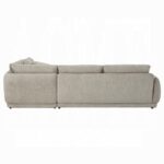 Jonina Sectional Sofa with 4 Pillows in Beige Chenille LV04840 By ACME 18