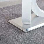 RDT398 Grey Tempered Glass Dining Table By Artisan Furniture 9