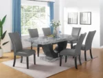 Gray Faux Marble D6050-T Table By McFerran 14