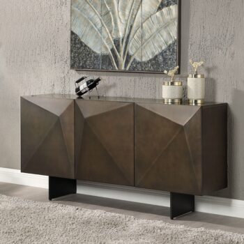 Malika Server in Copper Cross Brushed Finish DN03597 By ACME