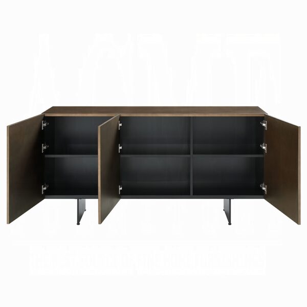 Malika Server in Copper Cross Brushed Finish DN03597 By ACME 10