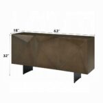 Malika Server in Copper Cross Brushed Finish DN03597 By ACME 16