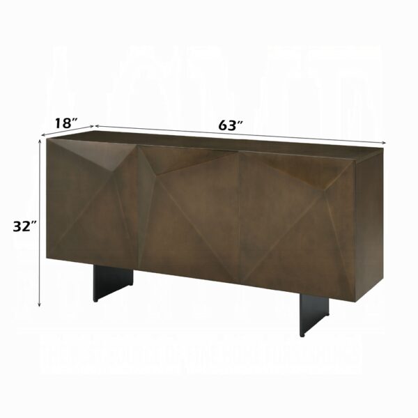 Malika Server in Copper Cross Brushed Finish DN03597 By ACME 11