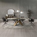 Malika Server in Copper Cross Brushed Finish DN03597 By ACME 17