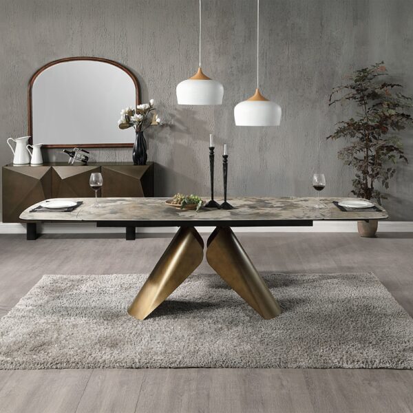 Malika Dining Table with Ceramic Top DN03595 By ACME 9