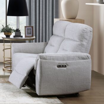 Eastre Power Motion Loveseat with USB Port in Beige Chenille LV03586 By ACME