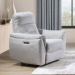 Eastre Power Motion Recliner with USB Port in Beige Chenille LV03587 By ACME 19