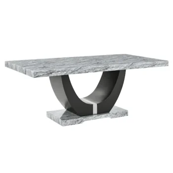 Gray Faux Marble D6050-T Table By McFerran