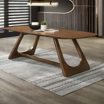 Hoyte Dining Table in Walnut Finish DN03485 By ACME
