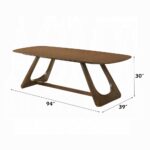 Hoyte Dining Table in Walnut Finish DN03485 By ACME 10