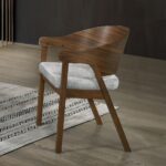 Hoyte Arm Chair in Walnut Finish DN03487 By ACME 9