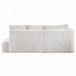 Manya Sectional Sofa in White Corduroy LV04260 By ACME 12