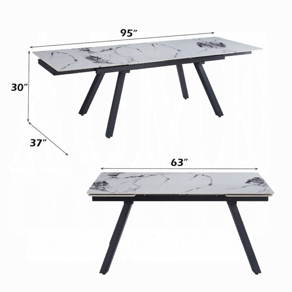 Damita Rectangular Dining Table with Ceramic Top DN03735 By ACME 13