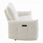 Lalisa Power Motion Sofa with USB Port in Cream Chenille LV04780 By ACME 19