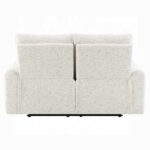 Lalisa Power Motion Loveseat with USB Port in Cream Chenille LV04781 By ACME 19