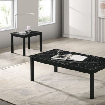 Findlay 3 PC Black Coffee Table Set FM42900BK by Furniture of America