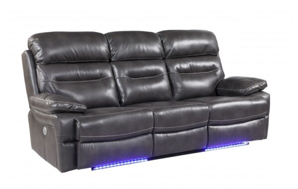 9442 Gray Power Reclining Sofa By GU Furniture 8