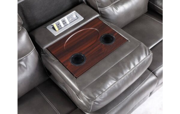 9442 Gray Power Reclining Sofa By GU Furniture 12