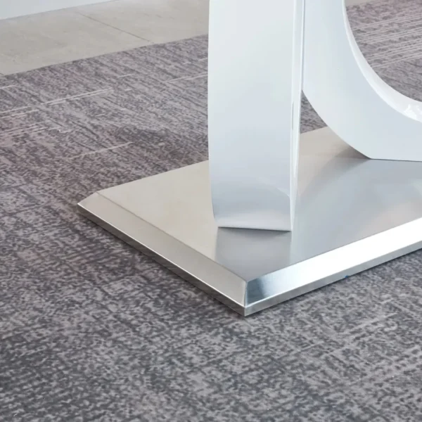 RDT398 Grey Tempered Glass Dining Table By Artisan Furniture - Image 3