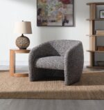 Livia Accent Chair in Brown & Gray Tweed AC03802 By ACME 13