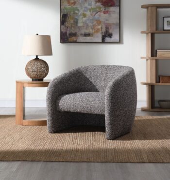 Livia Accent Chair in Brown & Gray Tweed AC03802 By ACME