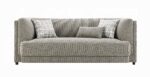 Glenda Sofa with 3 Pillows in Gray Chenille LV05380 By ACME 17