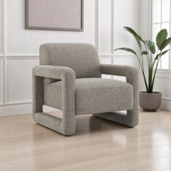 Glenda Accent Chair in Gray Chenille LV05382 By ACME