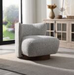 Lisa Accent Chair in Gray Tweed AC03803 By ACME Accent Chairs Mobilia Cleopatra 13 Lisa Accent Chair in Gray Tweed AC03803 By ACME 13