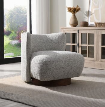 Lisa Accent Chair in Gray Tweed AC03803 By ACME