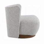 Lisa Accent Chair in Gray Tweed AC03803 By ACME Accent Chairs Mobilia Cleopatra 14 Lisa Accent Chair in Gray Tweed AC03803 By ACME 14