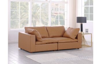 1100 DivanItalia Top Grain Italian Leather Loveseat By GU Furniture