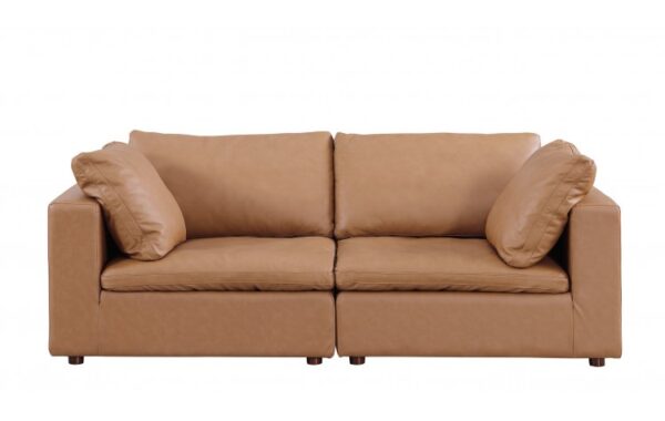 1100 DivanItalia Top Grain Italian Leather Loveseat By GU Furniture 22