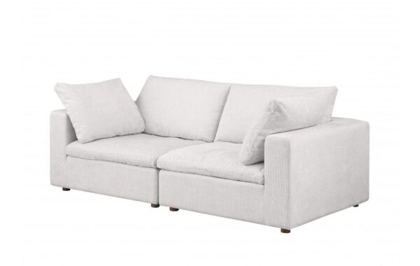 1100 Loveseat DivanItalia Upholstered in Genuine Belfast Fabric By GU Furniture 11