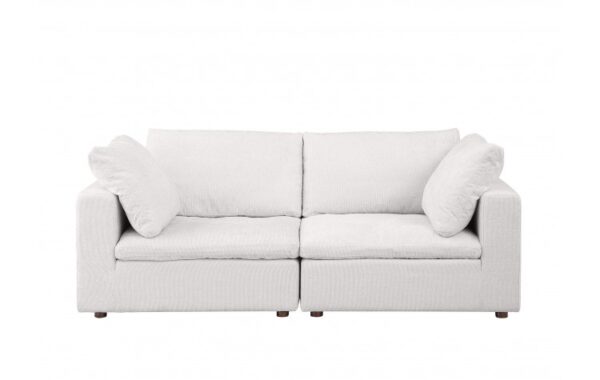 1100 Loveseat DivanItalia Upholstered in Genuine Belfast Fabric By GU Furniture 12